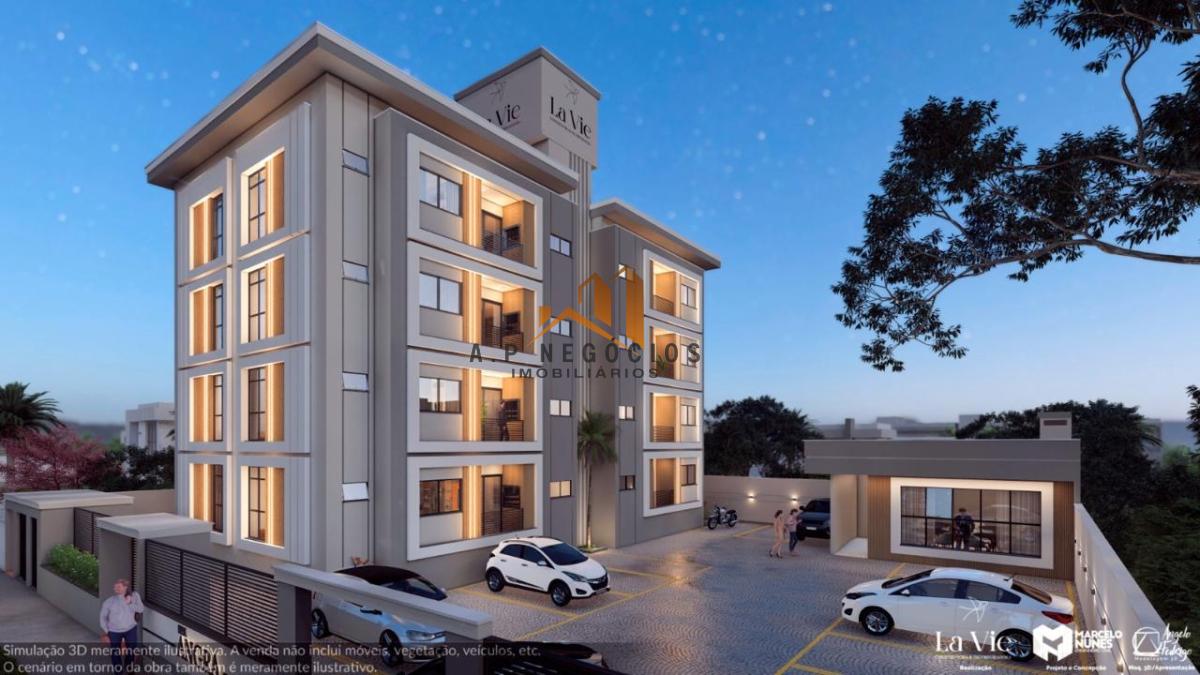 Apartamento à venda, no Angra Residence,  em Tijucas, Areias - Loteamento Galápagos, com 2 quartos, 53,22m² - AP Negócios Imobiliários