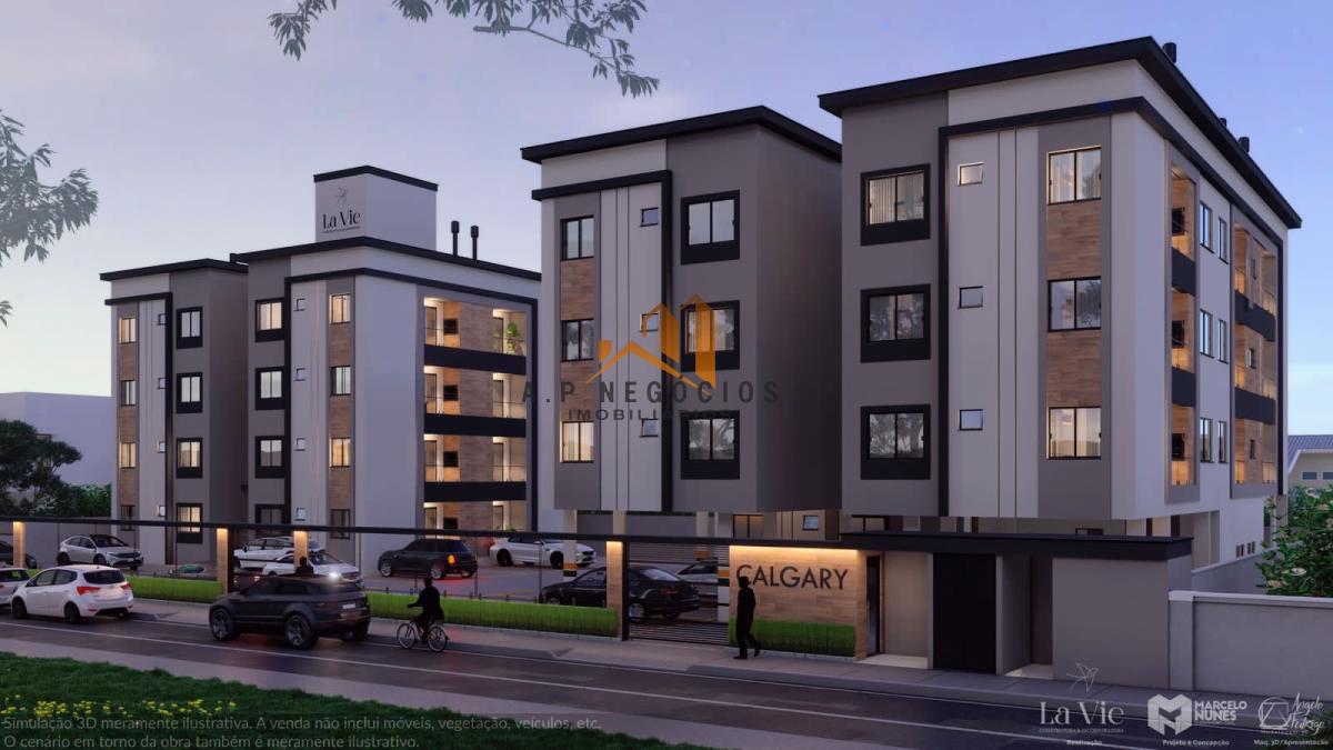 Apartamento à venda, no Residencial Calgary,  em Tijucas, Areias, com 2 quartos, 46,59m²